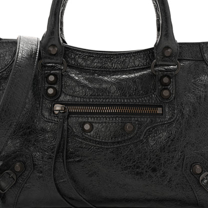 Balenciaga Agneau Arena Classic Hardware Small Le City Black 8 of 10