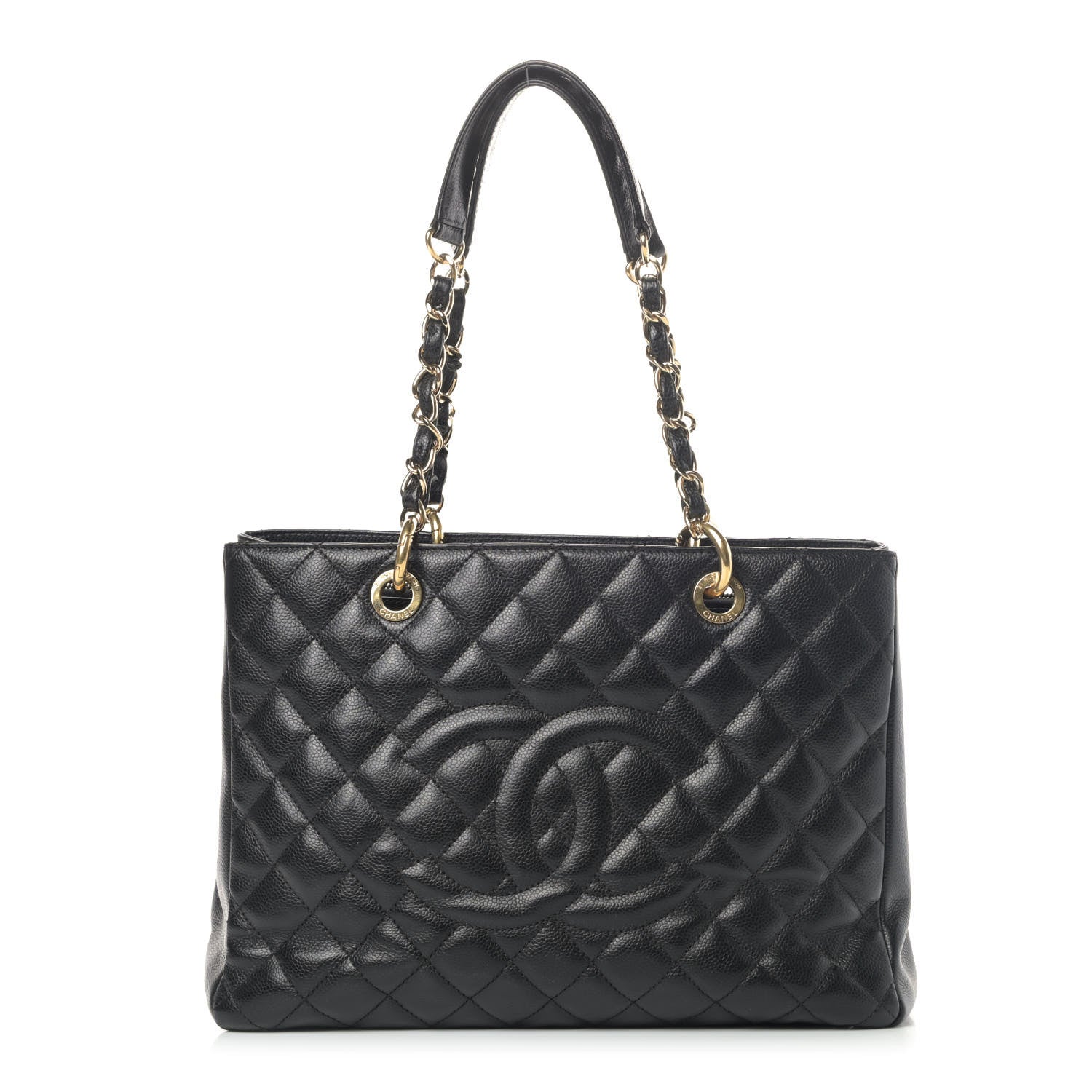 Chanel Caviar Quilted Grand Shopping Tote GST Black 1 of 5