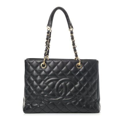 Chanel Caviar Quilted Grand Shopping Tote GST Black 1 of 5