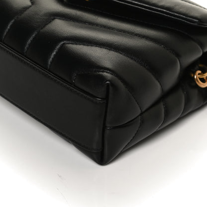 Saint Laurent Calfskin Y Quilted Monogram Toy Loulou Crossbody Bag Black 11 of 15