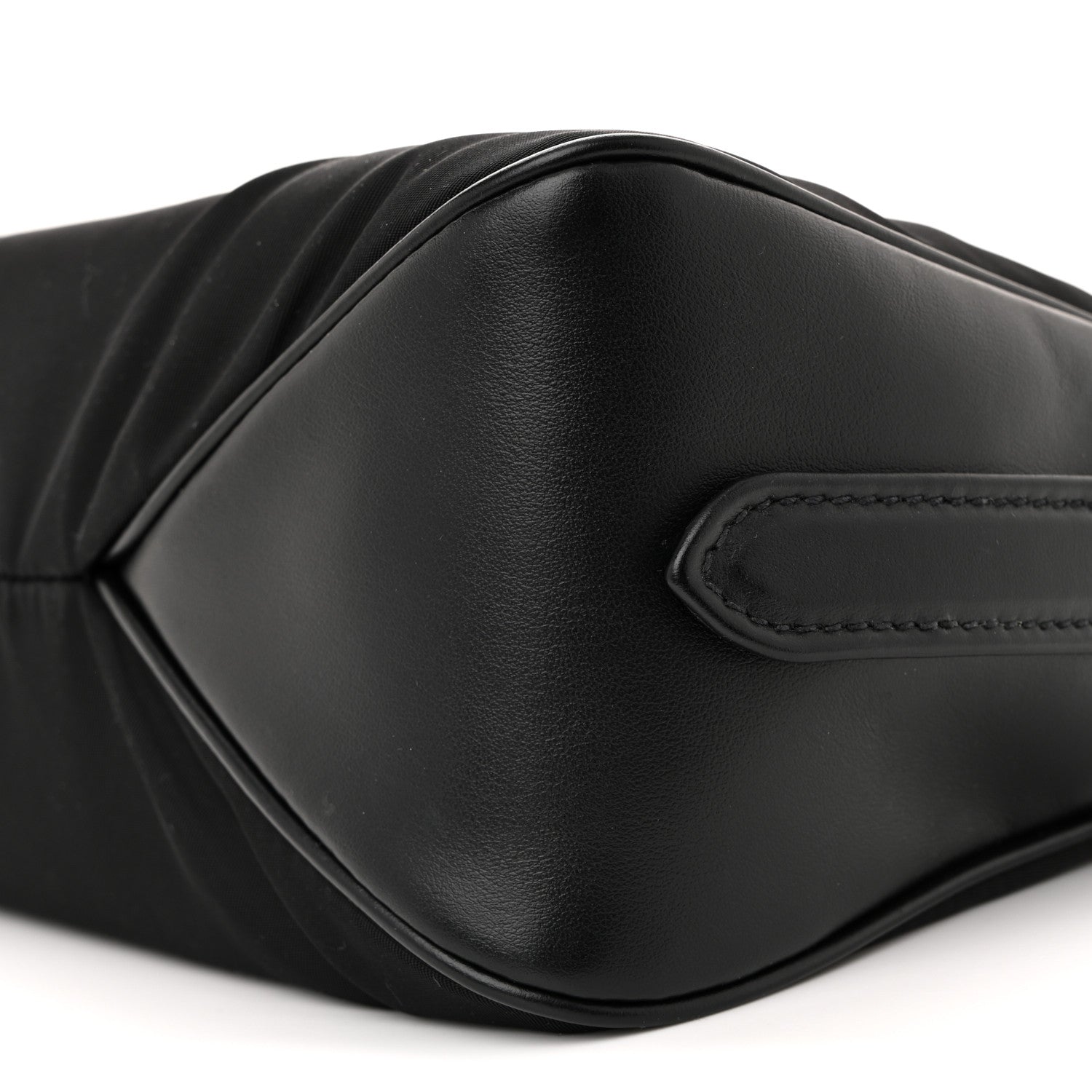Prada Re-Nylon Vitello Large Aimee Shoulder Bag Black 9 of 10