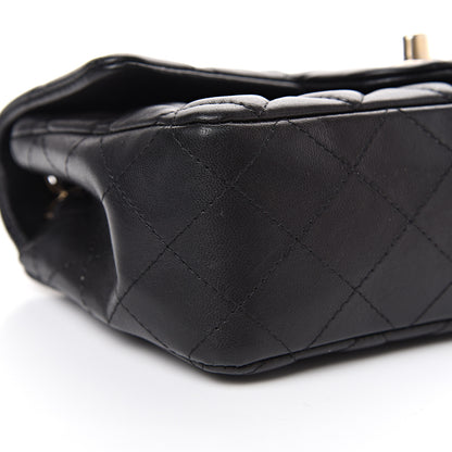 Chanel Lambskin Quilted Mini Rectangular Flap Black 9 of 13