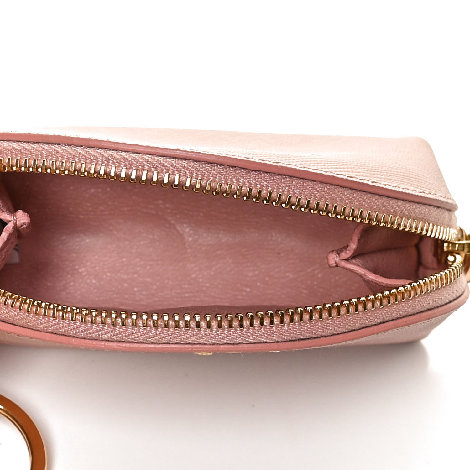 Prada Saffiano Metal Coin Purse Orchidea 5 of 10