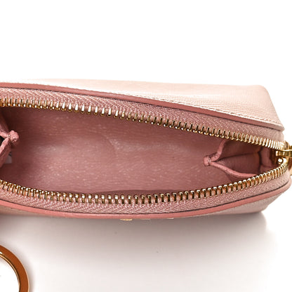 Prada Saffiano Metal Coin Purse Orchidea 5 of 10