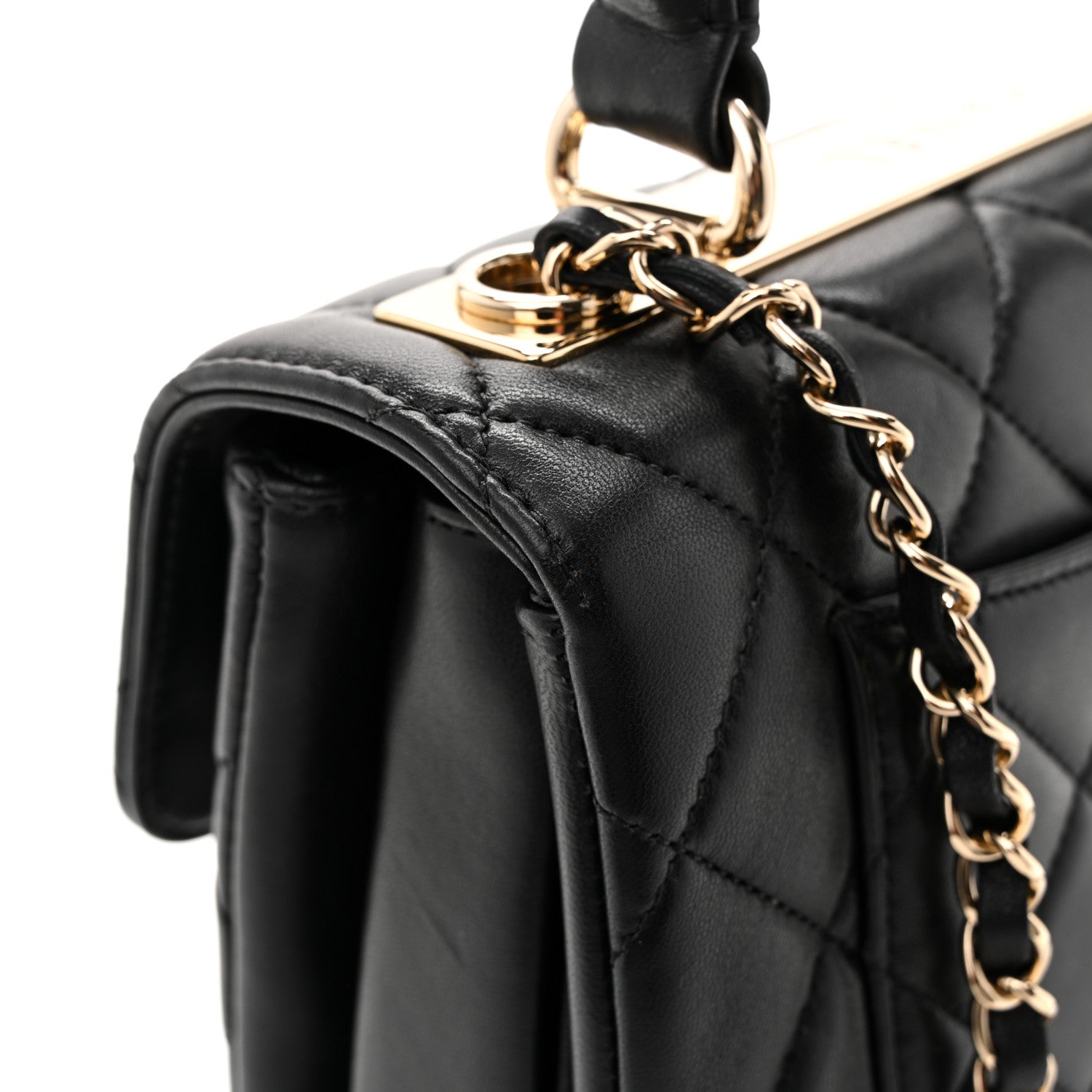Chanel Lambskin Quilted Small Trendy CC Dual Handle Flap Bag Black 11 of 12