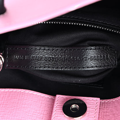 Balenciaga Squared Calfskin Logo North South Shopper Tote XXS Pink 9 of 9