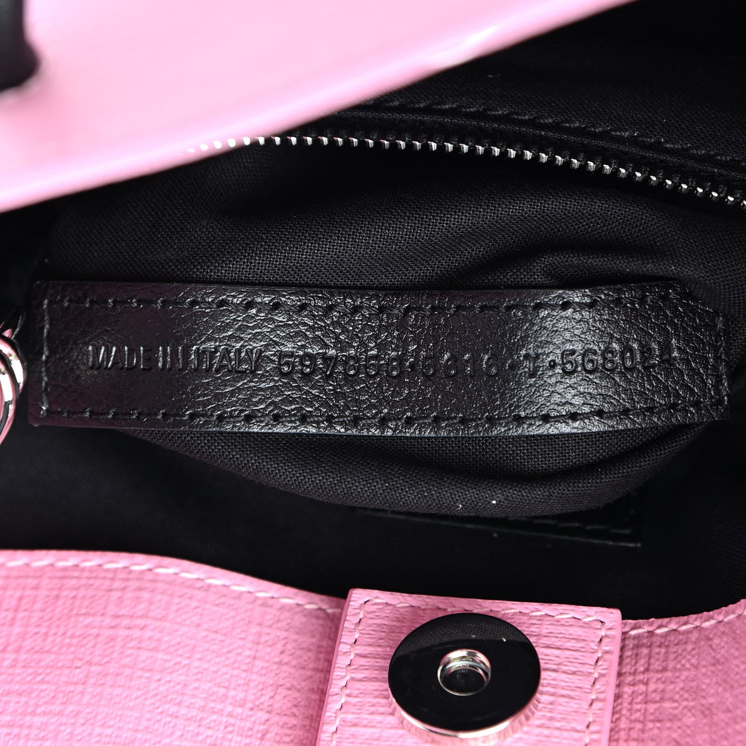 Balenciaga Squared Calfskin Logo North South Shopper Tote XXS Pink 9 of 10