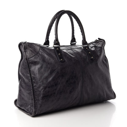 Balenciaga Agneau Classic Hardware Weekender Ink 3 of 11