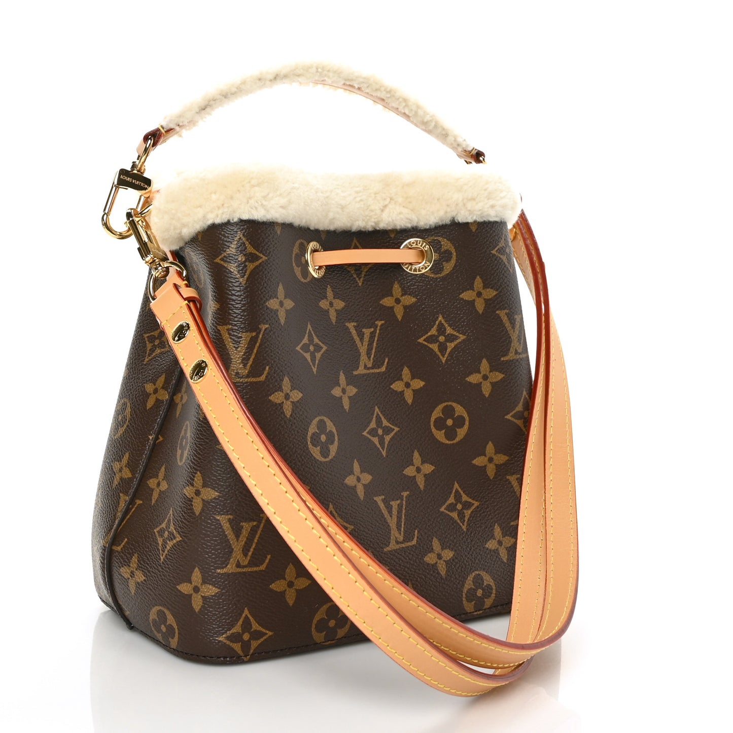Monogram Shearling Cozygram Neonoe BB