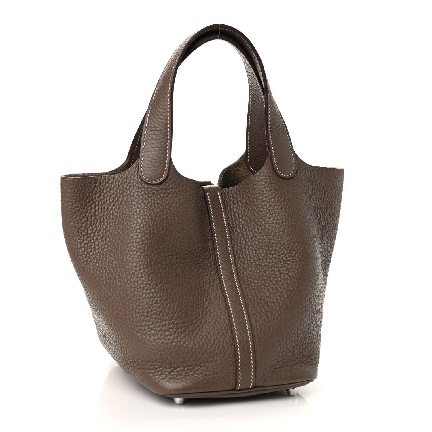 Hermes Taurillon Clemence Picotin Lock 18 PM Etoupe 3 of 9