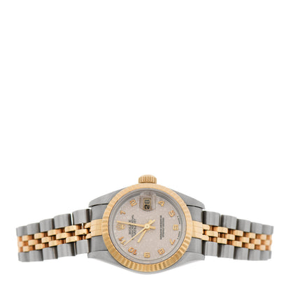 Rolex Stainless Steel 18K Yellow Gold 26mm Oyster Perpetual Datejust Watch White Jubilee 69173 2 of 7