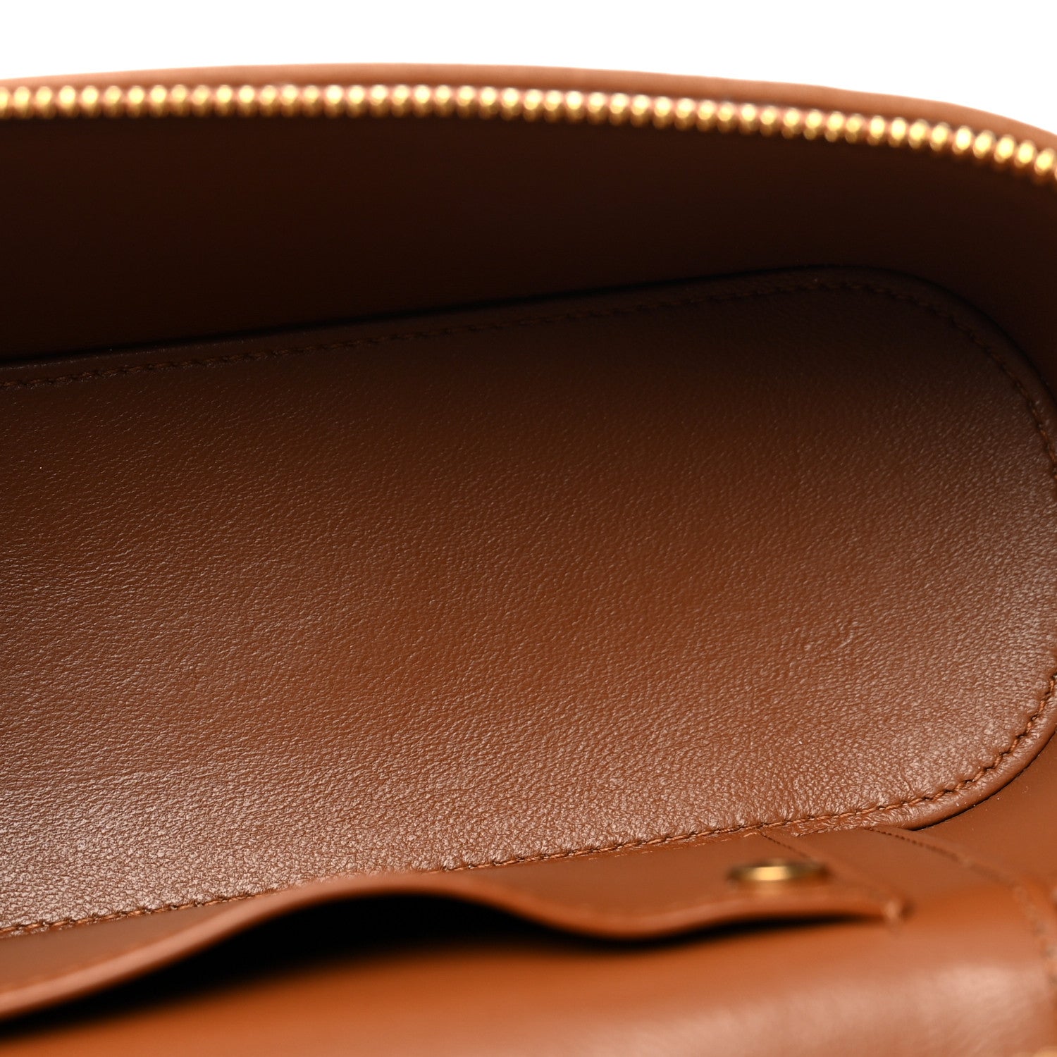 Saint Laurent Canvas Calfskin Mini Gaby Vanity Case Desert Dust Brick 5 of 12