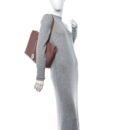 Fendi Cuoio Romano Selleria Bi-Color Carla Shopping Tote English Rose Camelia 3 of 9