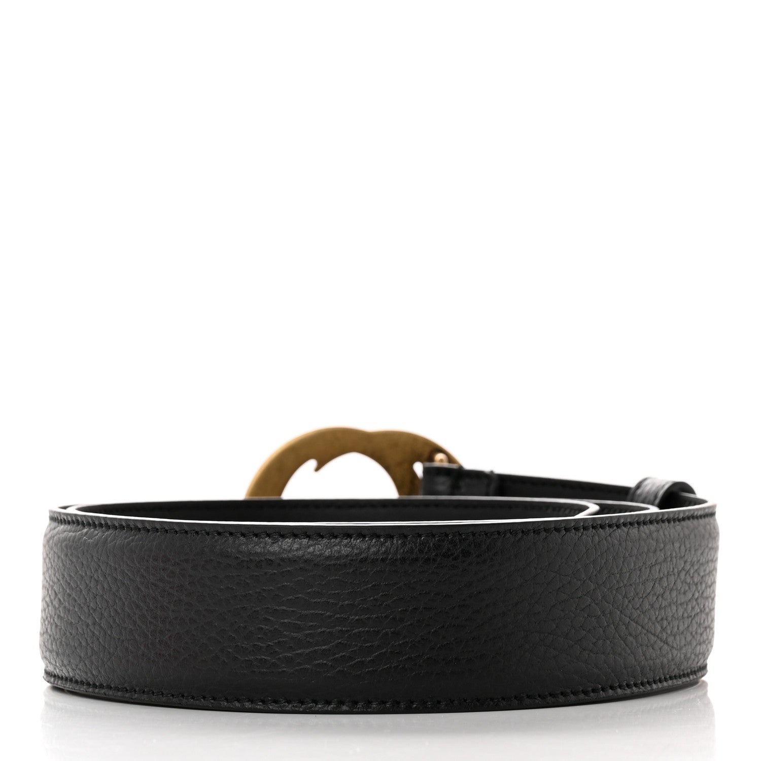 Gucci Calfskin Interlocking G Belt 95/38 Black 2 of 6