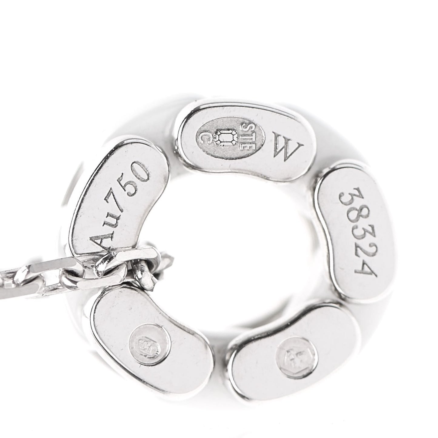 18K White Gold Ceramic Ultra Pendant Necklace White