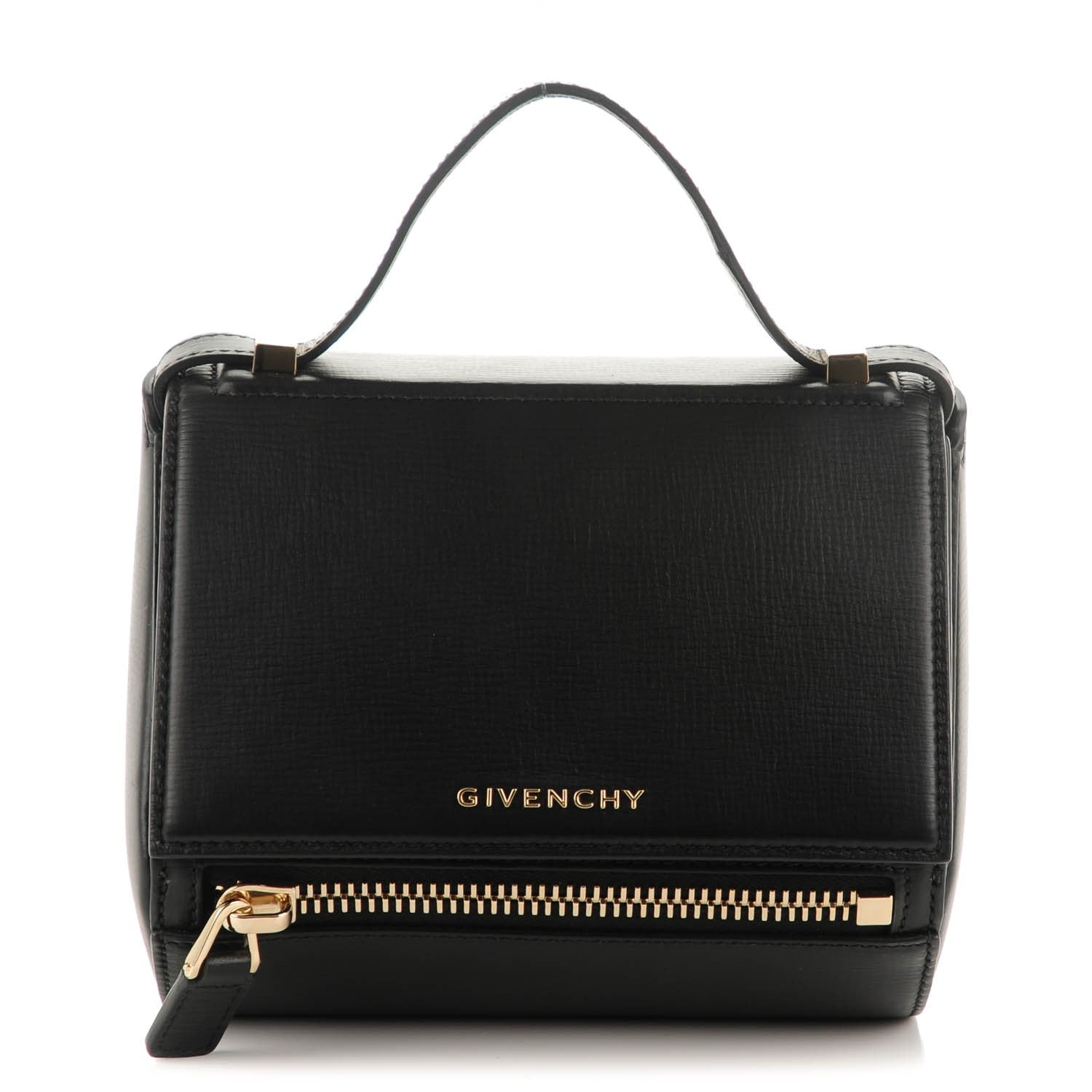 Givenchy Textured Calfskin Mini Pandora Box Crossbody Bag Black 1 of 7