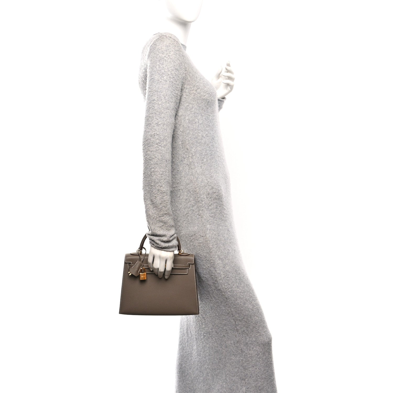 Hermes Epsom Kelly Sellier 25 Etoupe 3 of 13