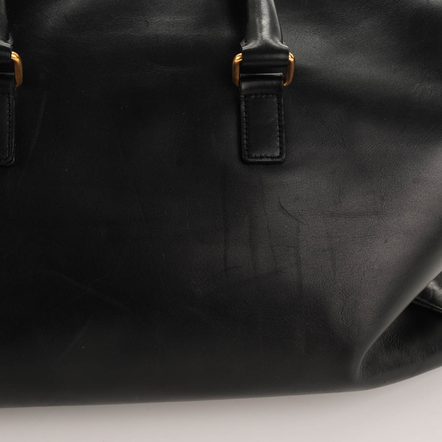 Saint Laurent Calfskin Classic Duffle 12 Black 8 of 10
