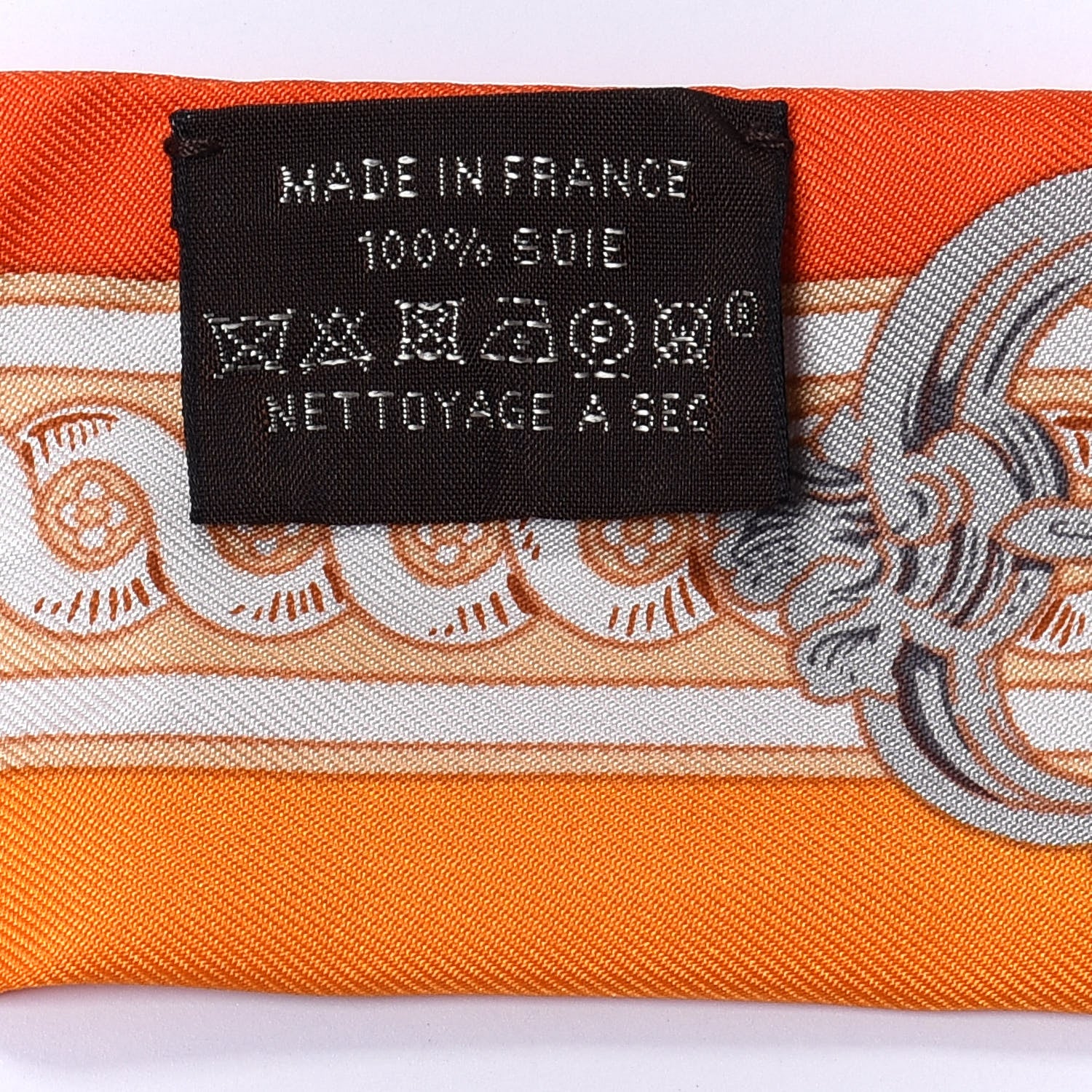 Hermes Silk Bride De Cour Twilly Vermillon Orange 3 of 4