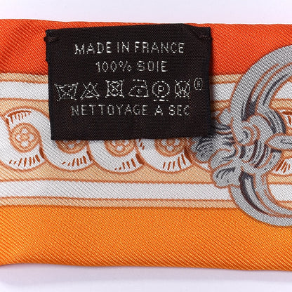 Hermes Silk Bride De Cour Twilly Vermillon Orange 3 of 4