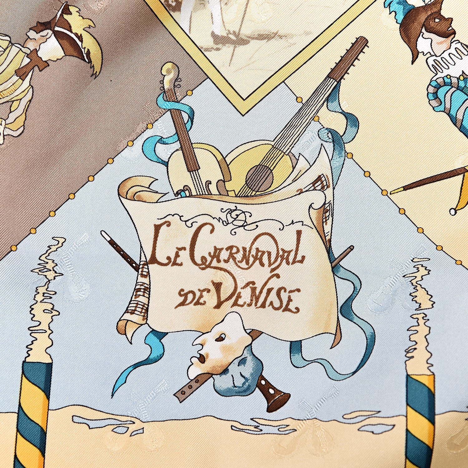 Hermes Silk Le Carnaval de Venise Scarf 90 5 of 7
