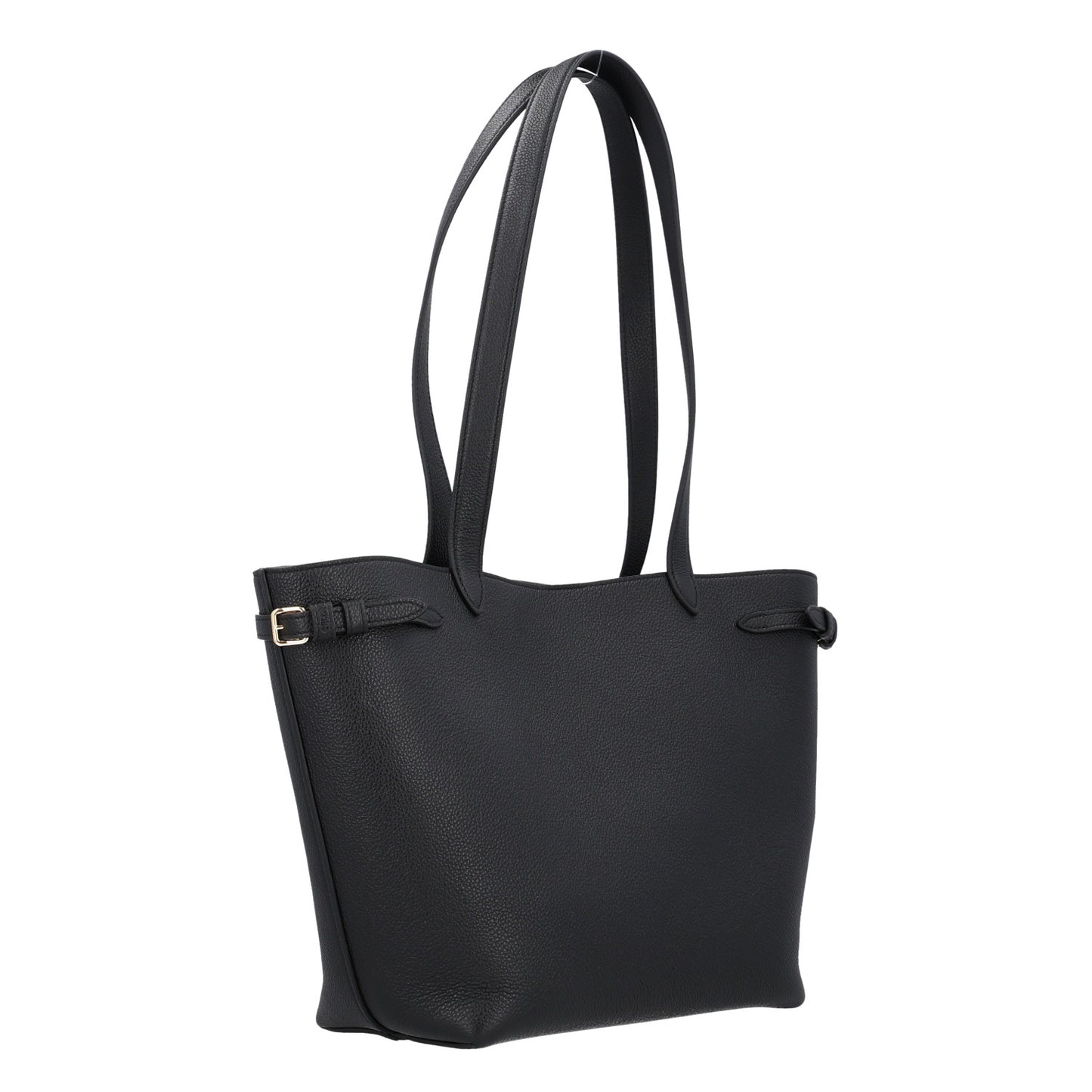 Grained Calfskin Triomphe Small Cabas Anais Black