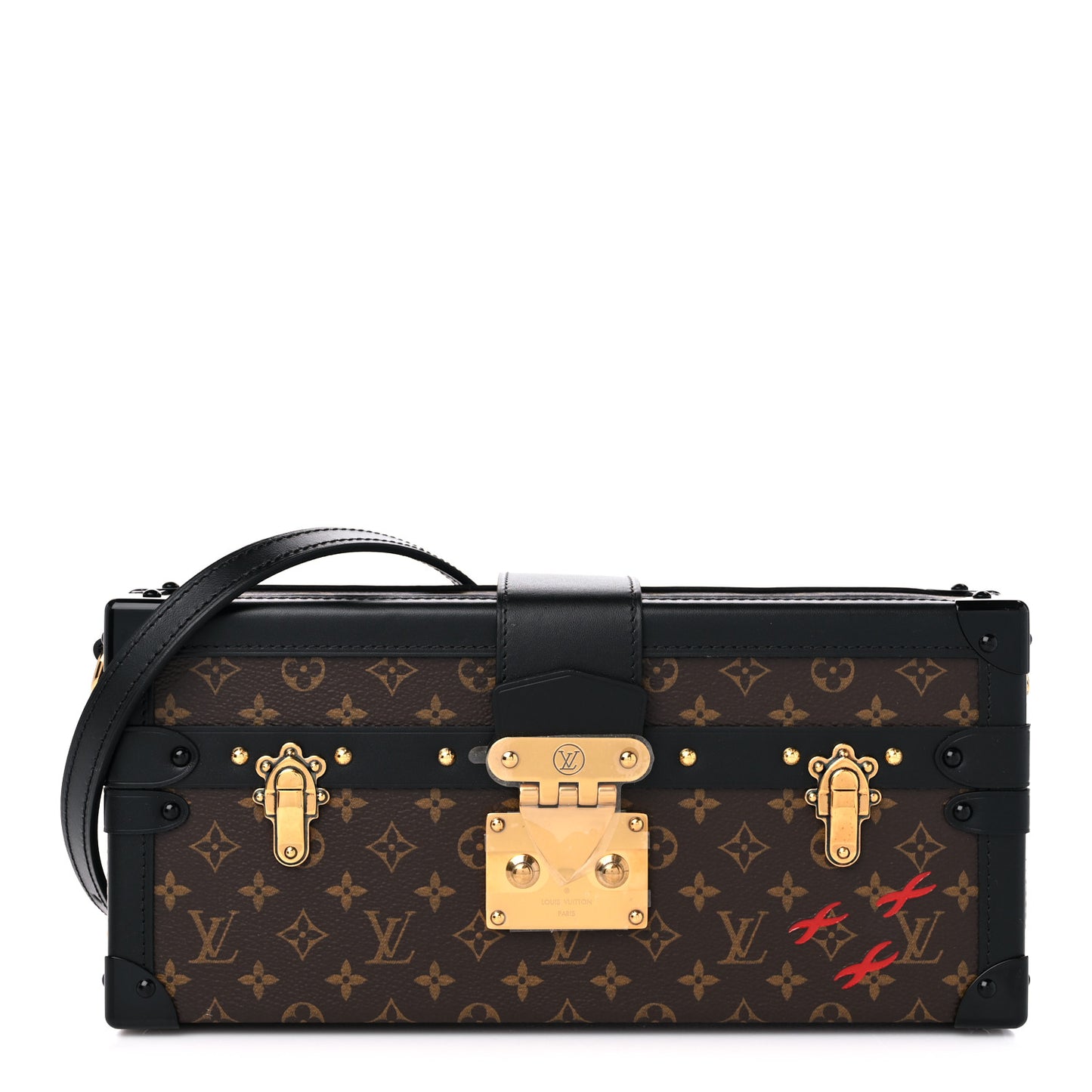 Monogram Petite Malle East West Black