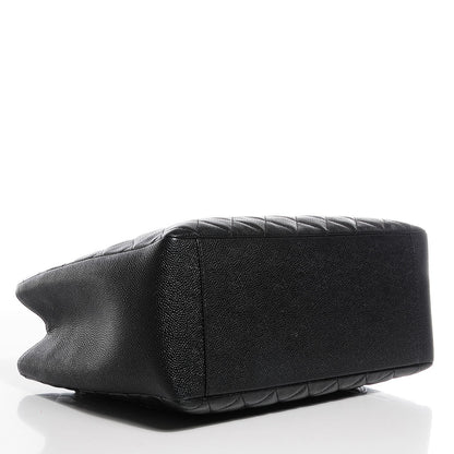 Chanel Caviar Quilted Grand Shopping Tote GST Black 4 of 7