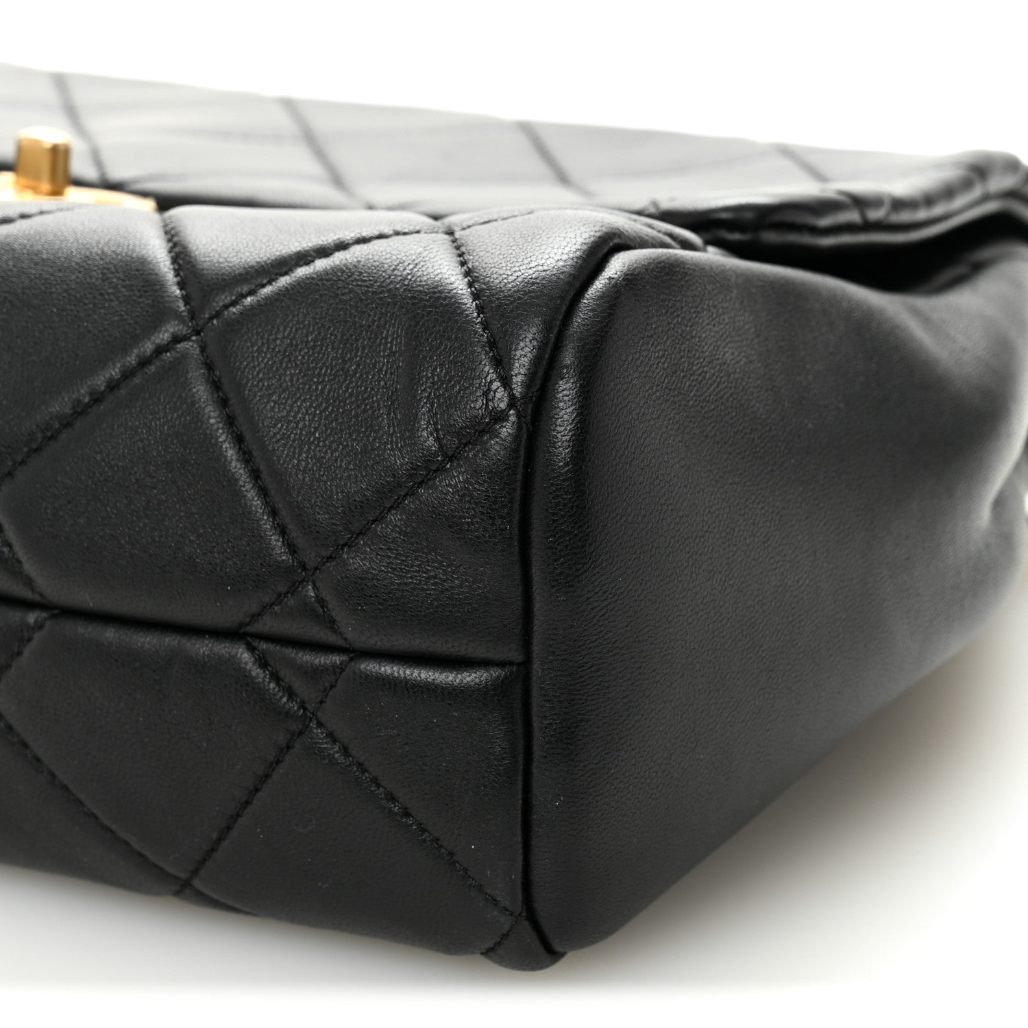 Chanel Lambskin Quilted Side Flap Black 1867178 – FASHIONPHILE