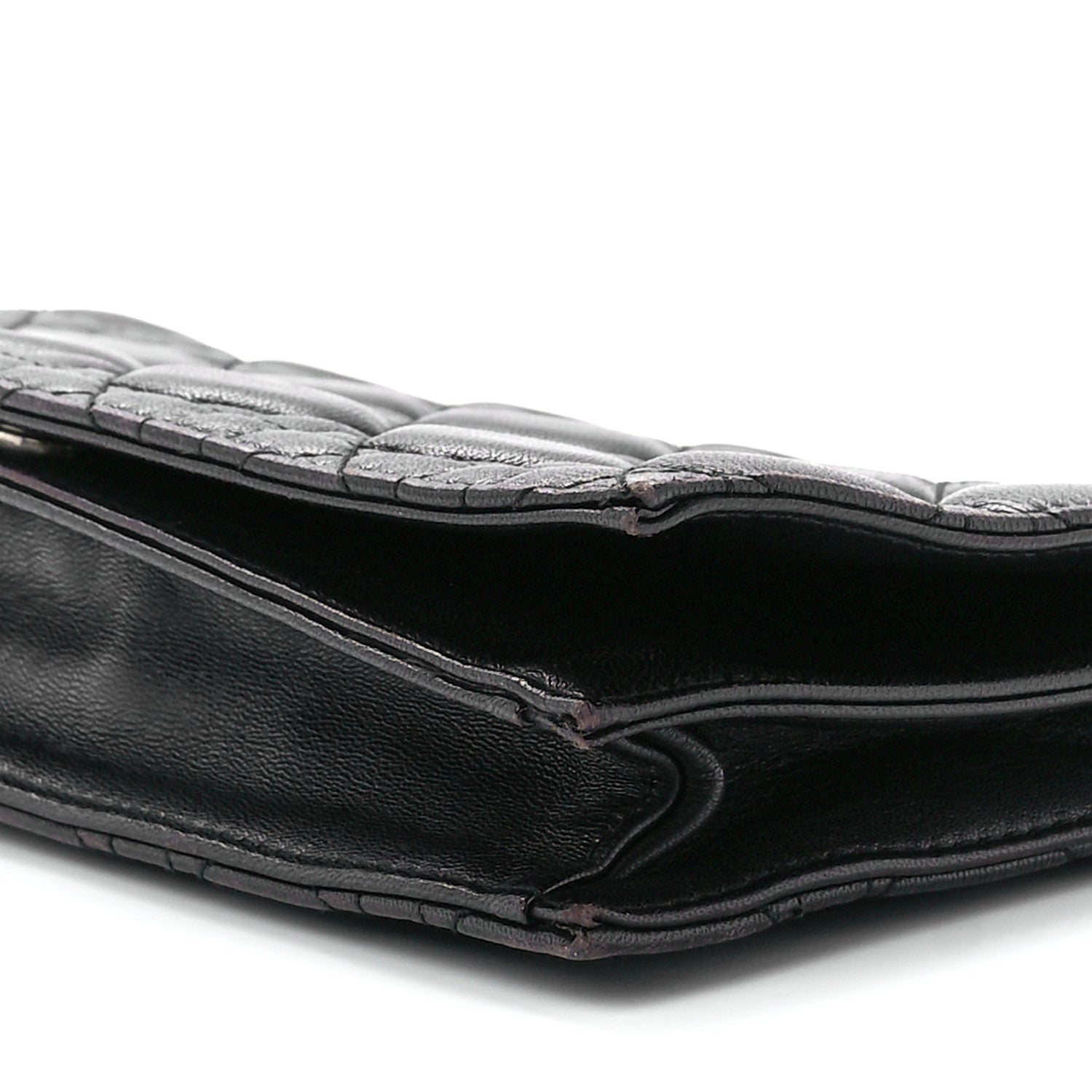 Christian Dior Lambskin Cannage Lady Dior Convertible Clutch Black 9 of 11