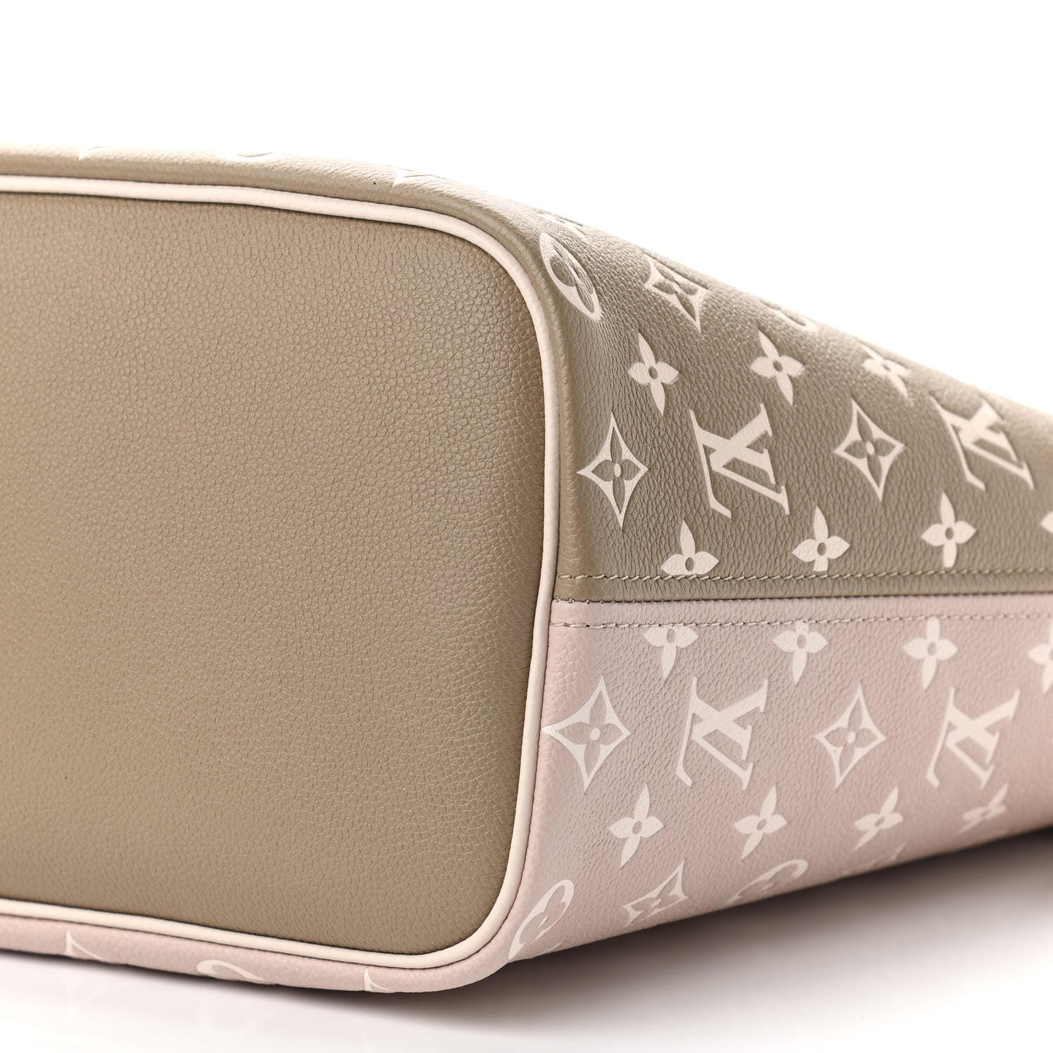 Louis Vuitton Empreinte Monogram Spring In The City Neverfull MM Kaki Beige Cream 10 of 11