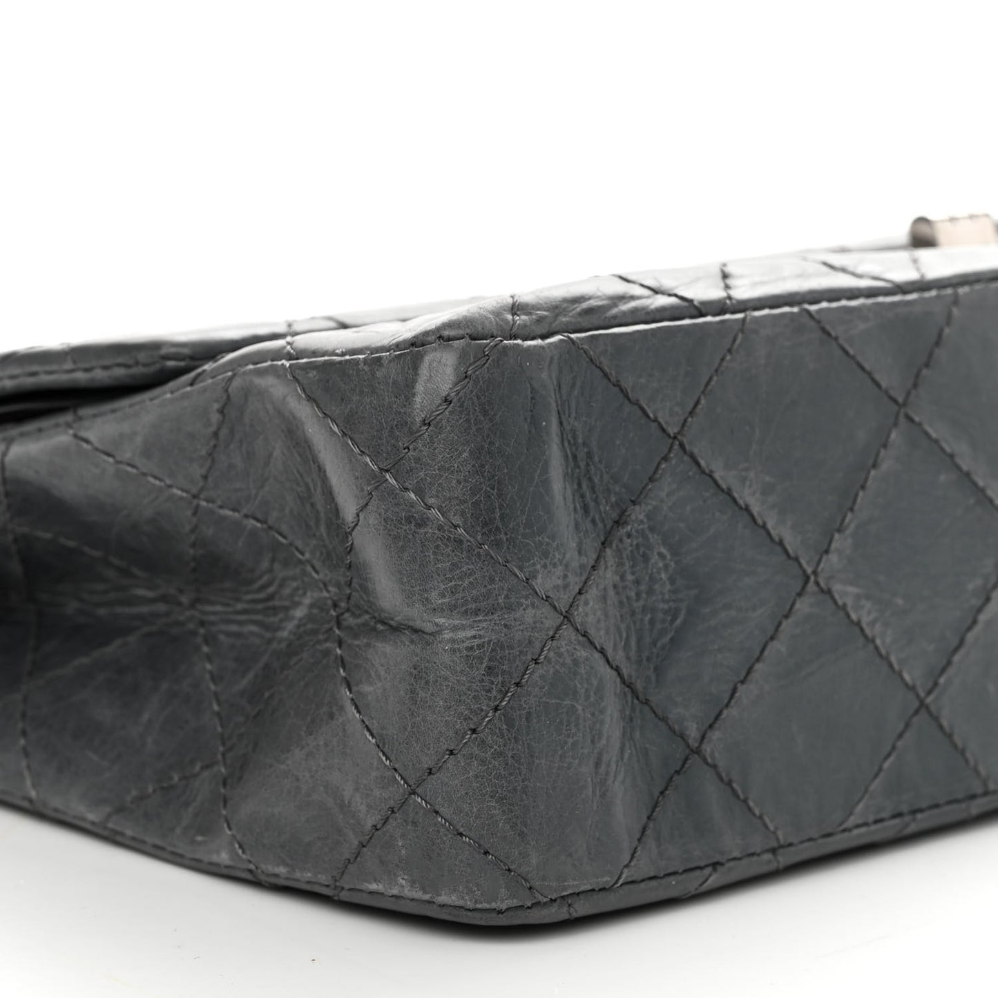 Aged Calfskin Quilted 50th Anniversary 2.55 Reissue 227 Flap Grey