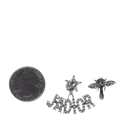 Christian Dior Palladium Crystal J'adior Earrings 2 of 5