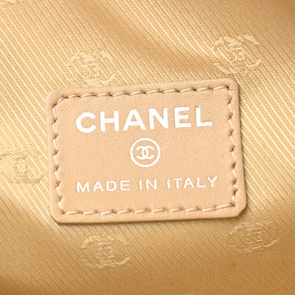 Chanel Metallic Goatskin Cosmetic Case Silver 6 of 8