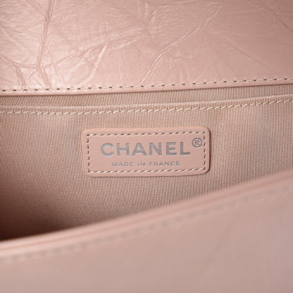 Chanel Aged Calfskin Chevron Quilted Medium Jacket Boy Flap Pink 6 of 8