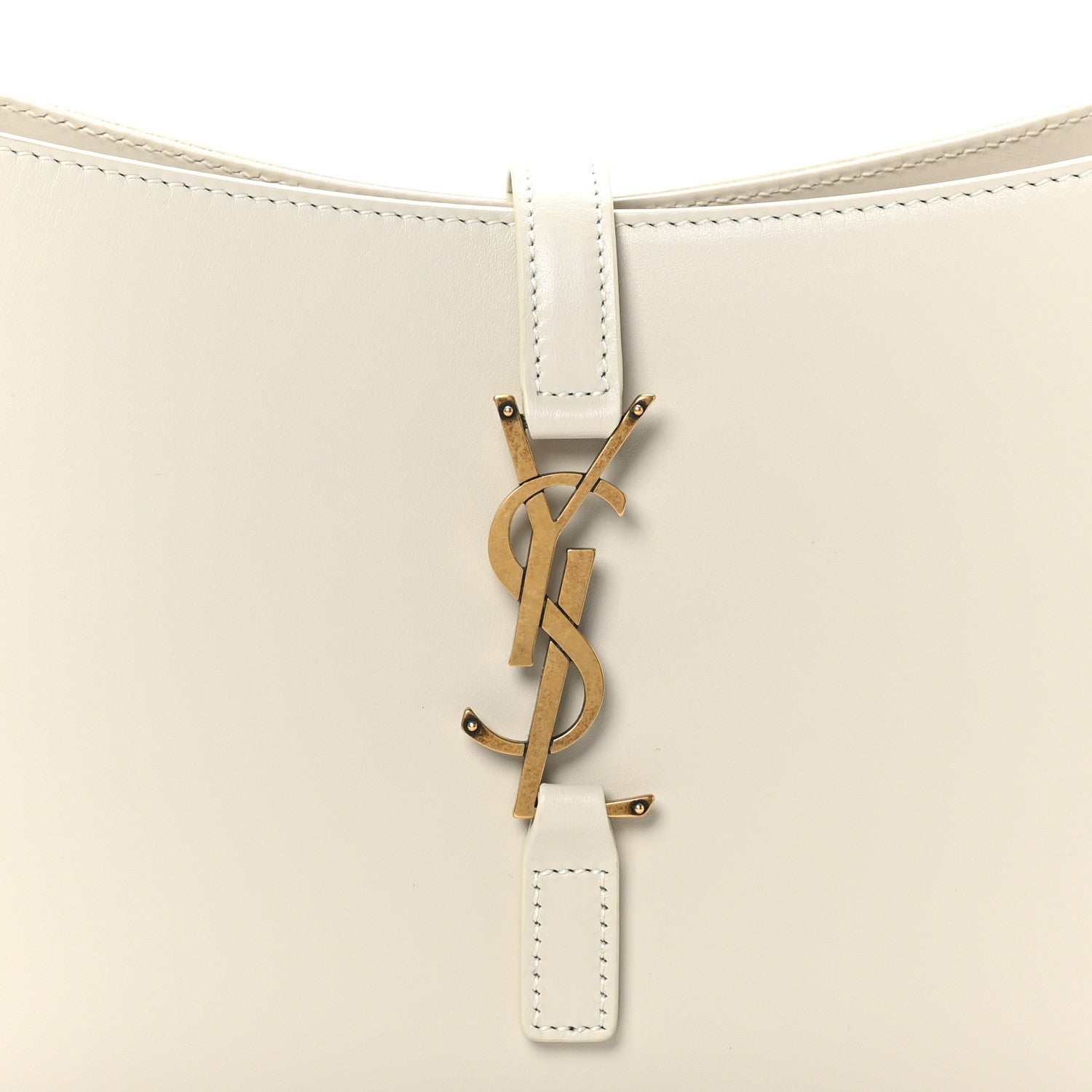 Saint Laurent Smooth Calfskin Le 5 A 7 Hobo Blanc Vintage 8 of 10