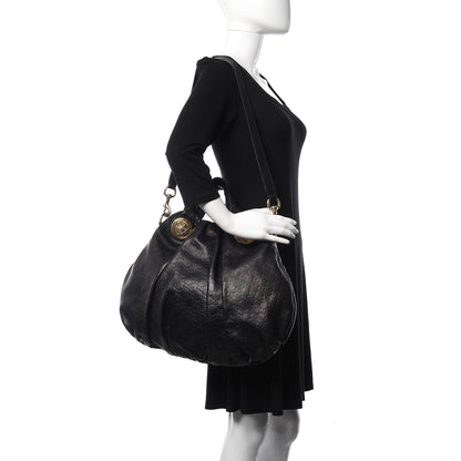 Gucci Guccissima Medium Hysteria Top Handle Bag Black 2 of 16