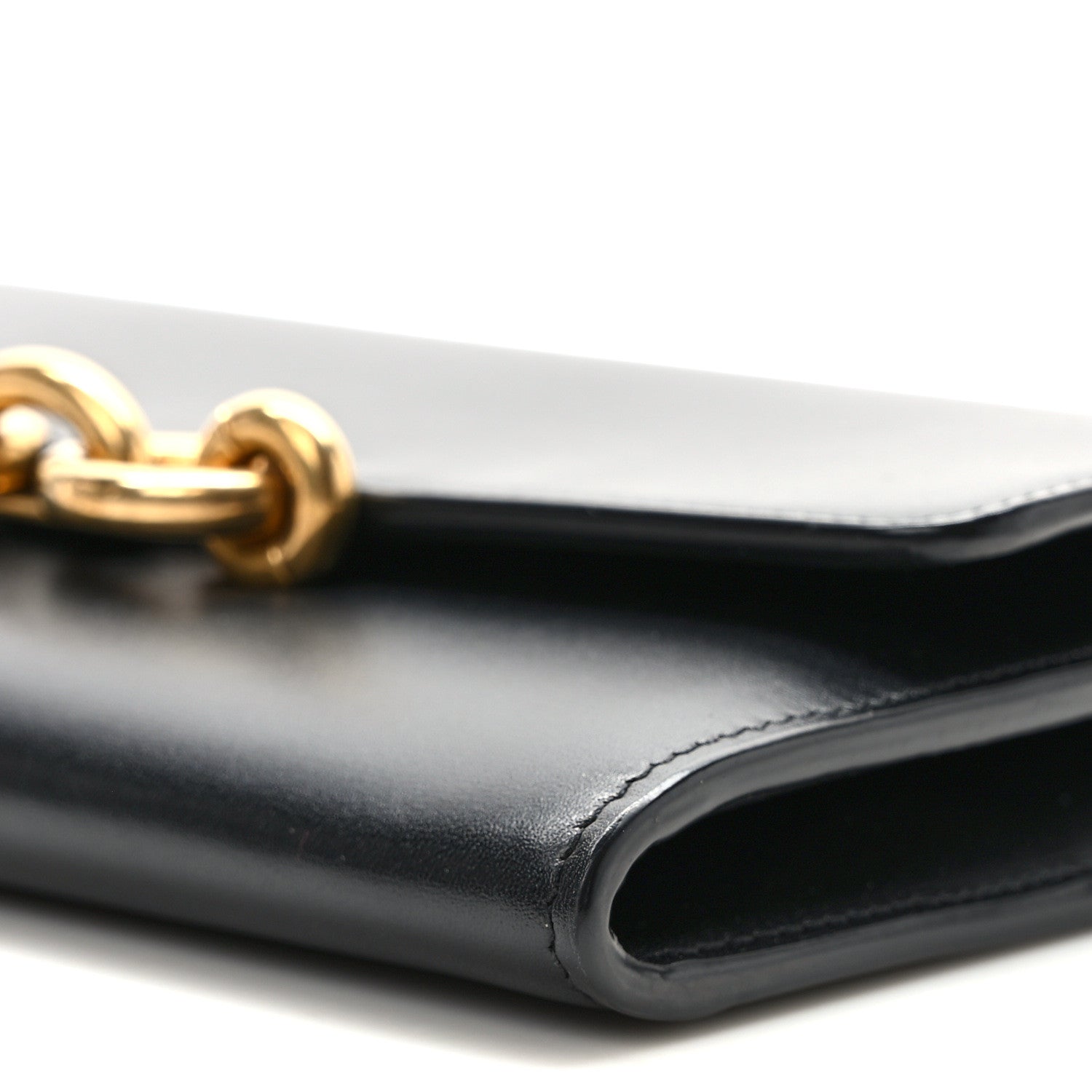 Saint Laurent Smooth Calfskin Le Maillon Chain Wallet Black 8 of 9