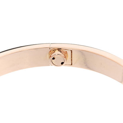 Cartier 18K Pink Gold 4 Diamond LOVE Bracelet 18 7 of 10