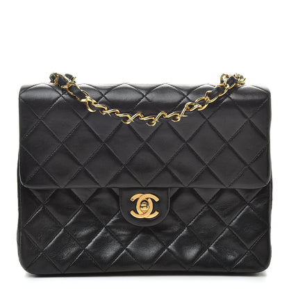 Chanel Lambskin Quilted Mini Square Flap Black 1 of 12