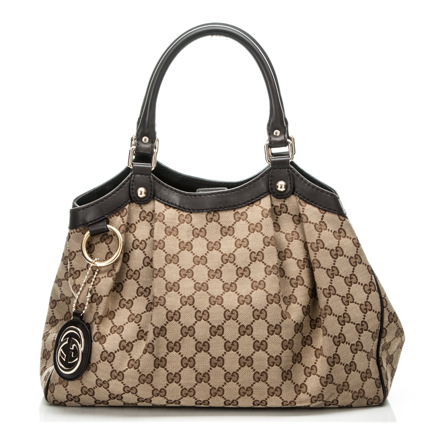 Gucci Monogram Medium Sukey Tote Dark Brown 1 of 7