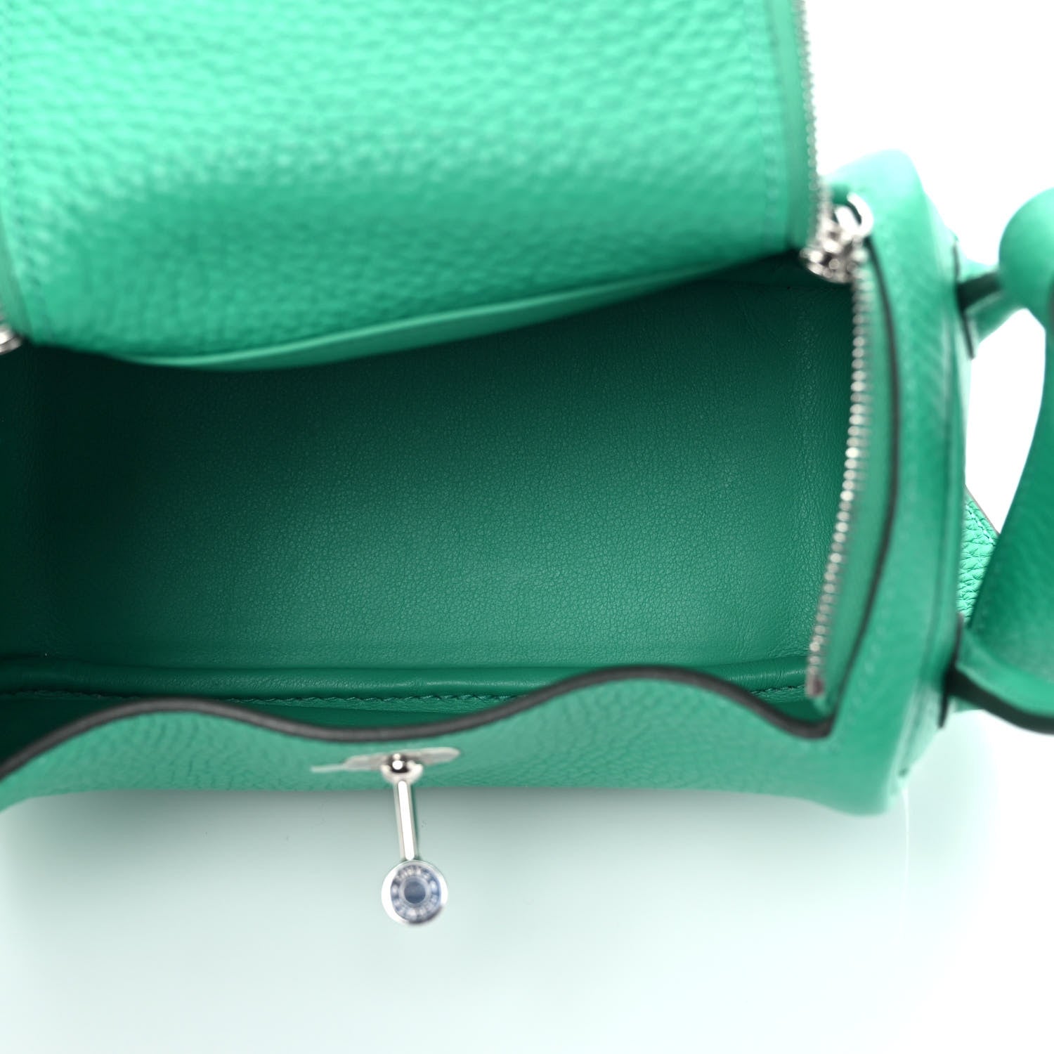 Hermes Taurillon Clemence Mini Lindy 20 Menthe 5 of 9