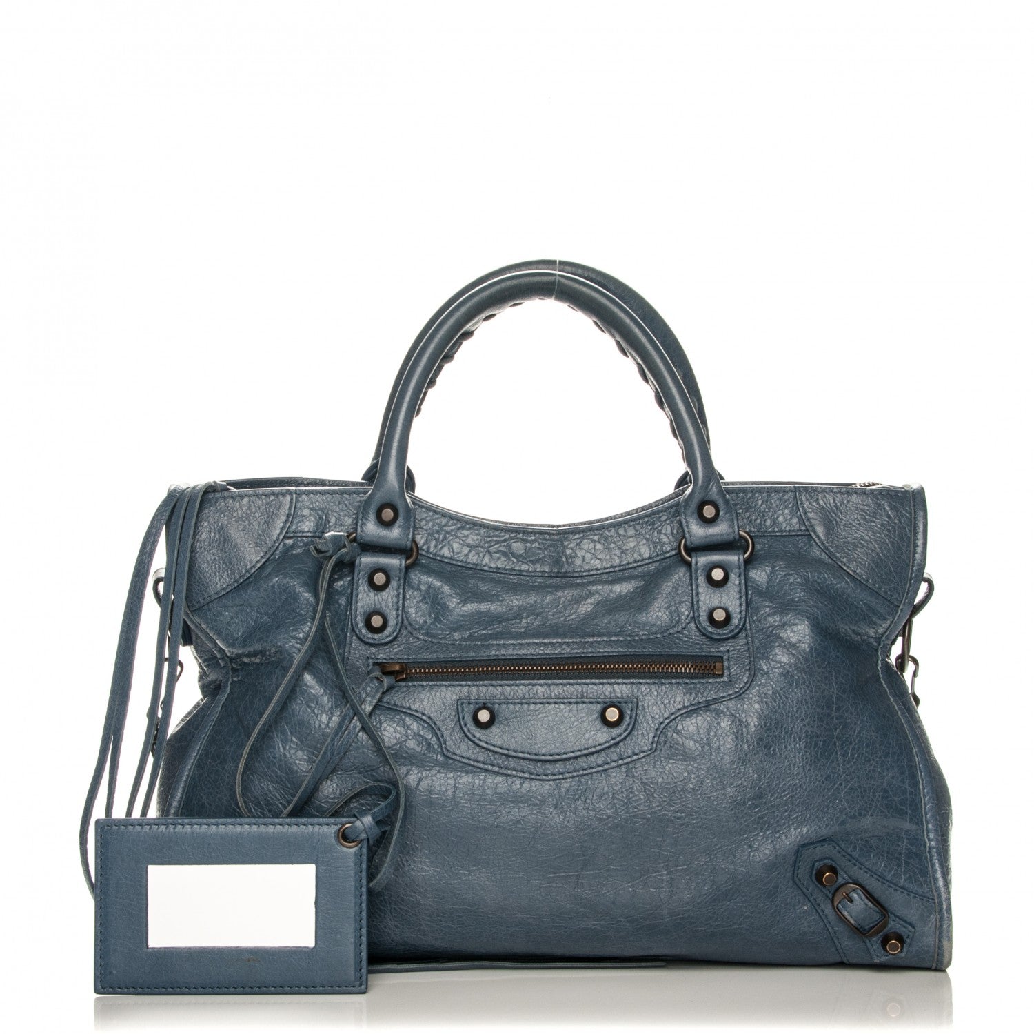 Balenciaga Agneau Classic Hardware City Bleu Persan 1 of 8