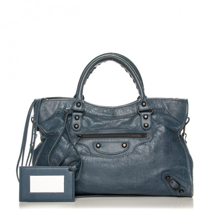 Balenciaga Agneau Classic Hardware City Bleu Persan 1 of 8