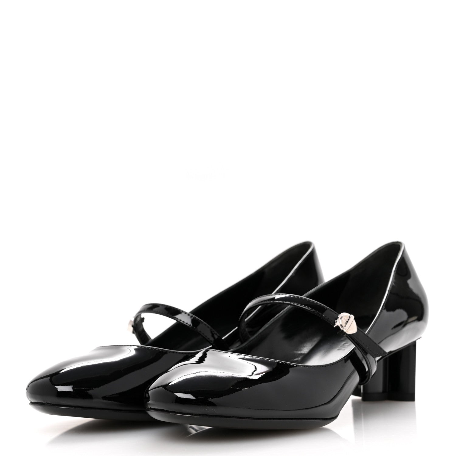 Louis Vuitton Patent Uniformes Silhouette 40mm Pumps 37 Black 4 of 9