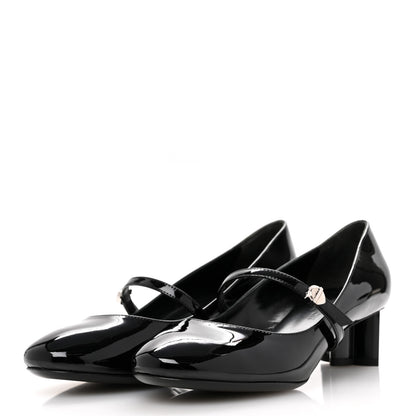 Louis Vuitton Patent Uniformes Silhouette 40mm Pumps 37 Black 4 of 9