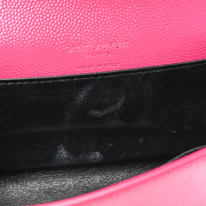Saint Laurent Grain De Poudre Monogram Kate Belt Bag Fuchsia 11 of 13