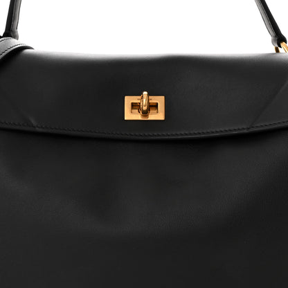 Balenciaga Natural Smooth Calfskin Medium Rodeo Top Handle Handbag Black 8 of 10