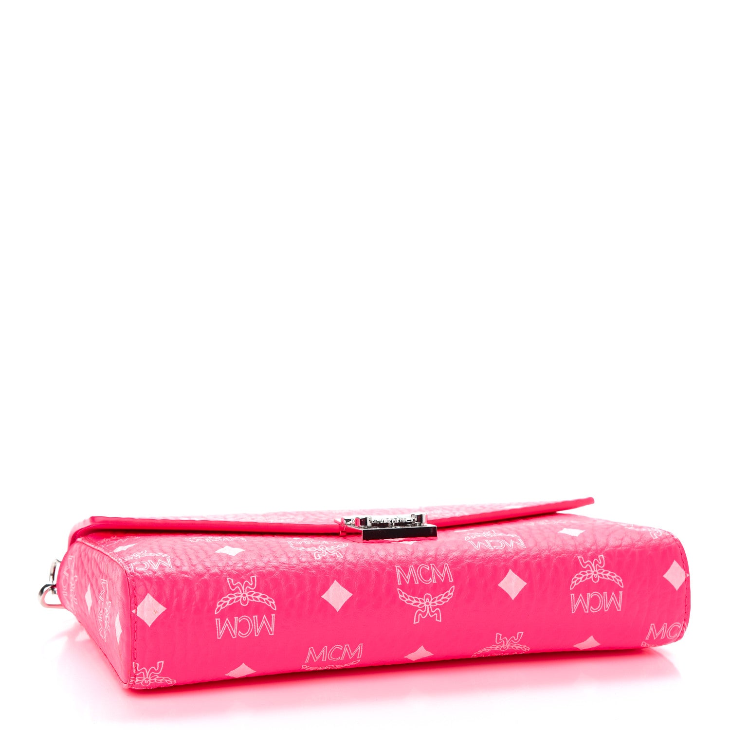 MCM Visetos Medium Patricia Wallet On Chain Pink 4 of 9