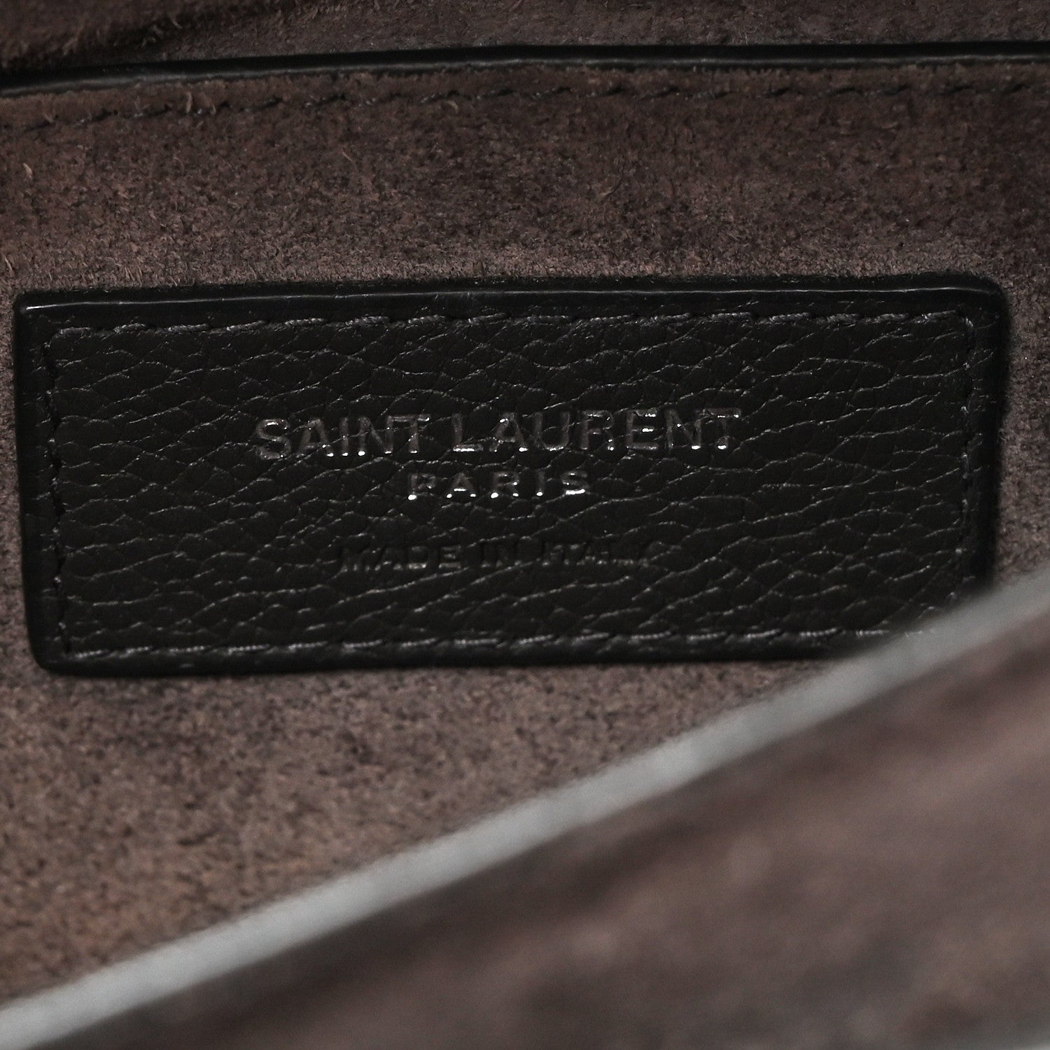 Saint Laurent Grained Calfskin Medium Monogram Sunset Dark Anthracite 6 of 10